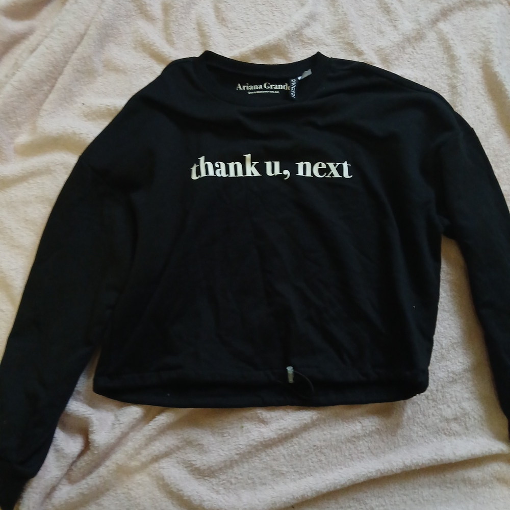 Ariana Grande Black 'Thank U, Next' Sweatshirt